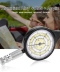 Rugged Map Measuring Wheel For Outdoor Adventurers lightweight distance tracker tool showing aluminum alloy body and measurement dial.