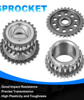 3.6L Pentastar Timing Chain Kit Drop-In sprockets for 2011-2016 Jeep Dodge Chrysler RAM engines, metal gears, OEM fitment.