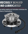 Front Wheel Bearing And Hub Replacement Assembly For 2007 2016 Jeep Wrangler With Four Wheel ABS 5 Lugs 3 Bolt Triangular Flange Direct Fit Heavy Duty Hub 513272