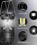 Ultra Bright 350 Lumen LED Camping Lanterns Pack Of 4 Battery Powered Waterproof And Compact Emergency Light features