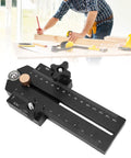 Thin Tear Jig For Table Saw Aluminum Woodworking Tool With Adjustable Sliding Tenon Fits 3/8x3/4 Inch T Slot and 1/4x3/8 Inch Track