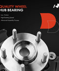 Close-up of a quality wheel bearing hub for Front Left Steering Knuckle And Wheel Bearing Hub Assembly For Hyundai Sonata 2011 2012 2013 2 0 L Driver Side Without Sport Suspension OEM Grade Replacement Easy Install Fits Like A Dream highlighting advanced assembly process.