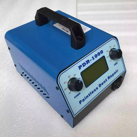 Paintless Dent Repair Tool Kit 1000W PDR Machine Blue Auto Body Induction Heater with Display and Controls