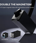 Magnetic base of 18W LED Lathe Light With 1800 Lumens, Flexible Magnetic Mount Work Lamp For CNC Milling Machines.