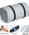 Rolled Car Fire Blanket 20ft By 30ft Large Fireproof Cover For Electric And Gas Vehicle Accidents Silicone Coated Fiberglass