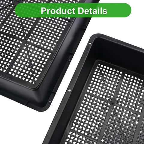 15 X 12 Inch Seed Starter Trays With Mesh Bottom For Germination Microgreens Sprouts Hydroponics And Wheatgrass 16 Pack Garden Grow Trays Kit For At Home Gardeners