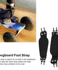 Adjustable Skateboard Foot Strap With Secure Hook And Loop Closure For Longboards Scooters And Electric Bikes Fits 18 To 24 Cm Easy Install Boosts Foot Security Stability And Confidence On Sharp Turns And High Speed Rides, showing use and detail