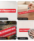 Must Have 10 Pack Fire Extinguisher Inside Signs 10 By 2 Inches Self Adhesive Waterproof Vinyl White On Red Fire Safety Stickers For Vehicles Boats Gear And Warehouses