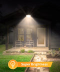10 Pack LED Flood Lights Outdoor 300W Ultra Bright Security Lighting With IP65 Weatherproof Rating For Yard And Barn illuminating porch.
