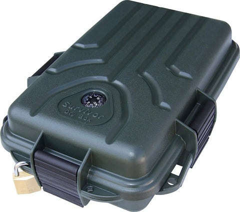 Backpack Sized Dry Box With O Ring Seal Triple Latch And Padlock Tab Built In Compass And Signaling Mirror Geocaching Ready Outdoor Gear