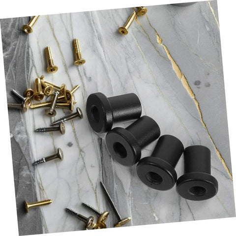 4 Pack Heavy Duty Carbon Steel Sliding Track Spacers And Metal Clamps For Barn Door Mounting And Replacement, on marble surface
