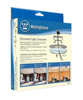 Recessed Light Converter Kit For 4 To 6 Inch Cans Adjustable Fit With Medium Base Adapter Includes Mounting Hardware Paintable Decorative Medallion Patent Pending Design 6 Pack packaging