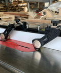 Heavy Duty Table Saw Stock Guides That Nail Perfect Alignment Every Time Pro Shop Jig on a table saw for accurate rip cuts.