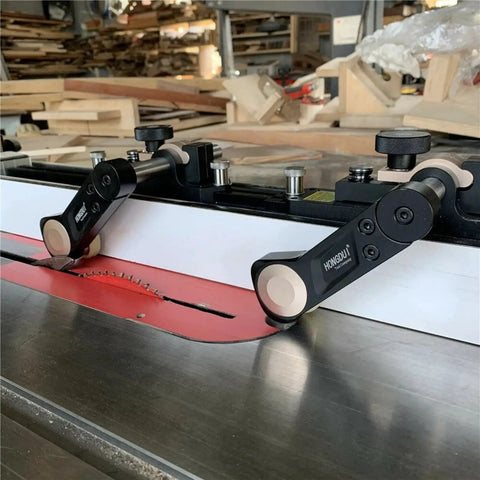 Heavy Duty Table Saw Stock Guides That Nail Perfect Alignment Every Time Pro Shop Jig on a table saw for accurate rip cuts.