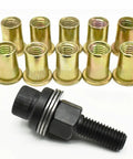 Check Out This Heavy Duty Head Rivet Nut Tool Kit With 100 Presses For M3 M4 M5 M6 M8 Fasteners, Perfect For DIY Pros And Metal Pipe Fixin Up Jobs That Need Solid Steel Grip Power Anywhere You Go. M3-M8 zinc-plated steel rivet nuts with black threaded mandrel