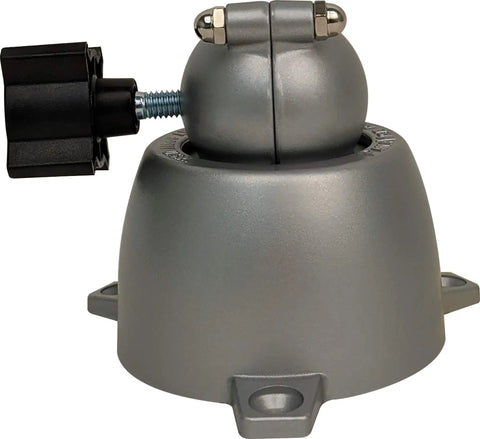 Five Eighths Inch Base For 300 Series Heads Built For Pros with easy control knob, split ball locks, accepts PV Jr 203 head