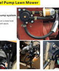 High Flow Fuel Pump Kit For Kohler Briggs Kawasaki Lawn Mower Tractor Golf Cart Replacement With Vacuum Filter showing pump system and connections.