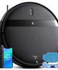 Ultra Slim 2.8 Inch Robot Vacuum And Mop That Runs Quiet At 65 Decibel No Tangle Design Smart 3D Obstacle Avoidance