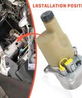 Heavy Duty Electric Servo Power Steering Pump For Volvo C30 C70 S40 V50 2004 To 2013 shown in installation position.
