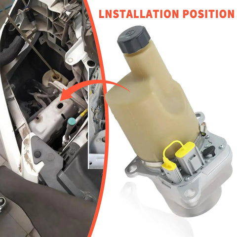 Heavy Duty Electric Servo Power Steering Pump For Volvo C30 C70 S40 V50 2004 To 2013 shown in installation position.