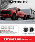 Rear Air Springs Kit For 2005 2007 F250 F350 4WD Ride Rite Load Leveling System truck towing trailer