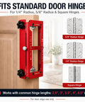 Complete Door Hinge Jig And Lock Installation Kit With Reliable Mortise Guiding Tray For Flawless Cabinet Work And Honestly No Sweat Weekend Builds, shown adjusting to fit standard hinges.
