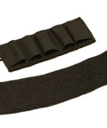 Five Round Tearaway Shotgun Cards For 12 Gauge Shells Black With Quick Detach Backing And DuraGrip Adhesive Loop Mounting