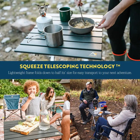 Compact Camp Table 20 For Outdoor Dining And Travel Foldable One Piece Design Holds Up To 60 Lbs With Heat Resistant Top