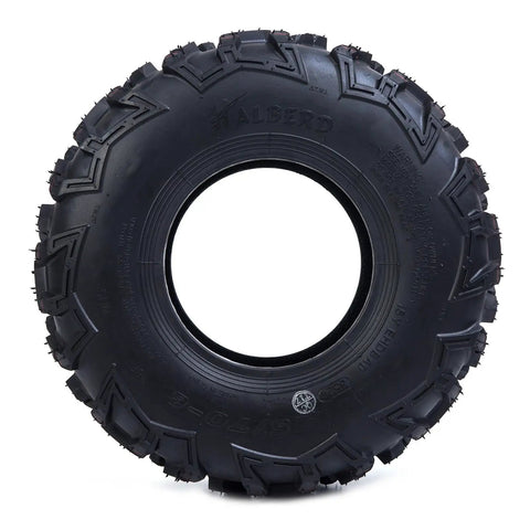Go Kart Street Mini Bike Tires 145/70-6 4PR Tubeless Off Road ATV All Terrain Set Of 2, front view showing tread pattern