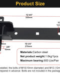 Beefy Heavy Duty Gate Hinges 13 Inch Strap Hinges With Ball Bearings For Smooth Swing 900 Lbs Per Pair Carbon Steel Weld On