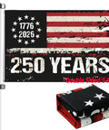 250th Anniversary USA Flag 3x5 Heavy Duty Banner With Double Sided Printing Three Layer Lamination For Same Front And Back Design