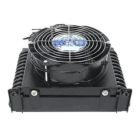 Front view of Beefed Up Hydraulic Oil Cooler With 10 Liters Per Minute Flow And 1.0 MPa Working Pressure, radiator style heat exchanger