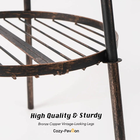 Solar Powered Plant Stand Lights 2 Pack Bronze Outdoor Floor Lamps For Deck And Porch Waterproof Garden Stand With Built In Light Auto On Off 40 Lumen Glow 8 To 12 Hour Run Time 2 In 1 Metal Yard Decor For Plants No Fuss Setup