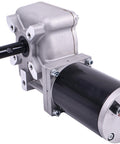60 To 1 Gear Ratio Dump Truck Roll Tarp Motor 12V 600W Sealed Worm Gear With Chrome Cover Three Fourth Inch Output Shaft 76 RPM Five Hole Universal Mounting Pattern Plug And Play Ready For Easy Replacements.