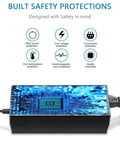 Universal Adjustable DC Power Supply 3V-24V, 3A 72W, safety features including overvoltage and short circuit protection