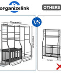 Comparison of heavy duty garage sports organizer all in one golf bag rack and multi sport ball holder for basketballs bats and kids toys