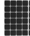 48 Pack Black Rubber Feet Pads Non Slip Floor Protectors For Furniture And Appliances showing textured surface