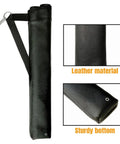 Hip Two-Tube Archery Quiver With Belt Clip Lightweight Youth Arrow Holder Features Durable Leather Exterior and Sturdy Bottom