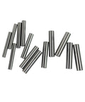 Steel Pin Gauge Set 250 Piece M2 Bearing Steel With Plastic Case 0.251 to 0.500 Inch Range Minus 0.0002 Inch Tolerance And 0.001 Inch Steps For Carpenters And DIYers In Home Improvement, steel gauge pins laid out