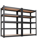 Two Pack Beefy Heavy Duty Garage Shelving Racks Set With 2050 Lbs Total Capacity 71 Inch High 32 Inch Wide 14 Inch Deep Boltless Steel Shelves