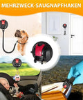 Heavy Duty Suction Cup Hooks Set Of 4 With Ultra Strong Hold And 30 Kg Load Capacity For Camping And Home Use On Smooth Surfaces