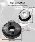 Beefed Up Self Locking Flange Nuts For Angle Grinders Five Eighth Inch Eleven UNC Quick Release Durable Metal Nuts diagram
