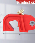Universal Circuit Breaker Lockout Device Kit 20 pack in red polypropylene, size 2x1.25x0.35 inches for electrical safety