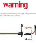 SAE Power Socket Sidewall Connector 2 Pin Quick Connect Cable For Solar Panel Flush Mount Weatherproof Plug image showing connection instructions.