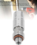 M12x1.75 Oil Drain Plug Kit Stainless Steel Self Tapping Thread Repair Tool CNC Cut For Accurate Install Durability Fix Stripped Pan Threads Fast And Easy, M12x1.75 thread repair plug