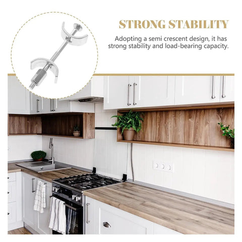 Durable Galvanized Steel Countertop Connectors Set Of 10 Pro Grade for Easy No Fuss Worktop Joining in modern kitchen