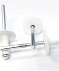 White 3/16 Inch Blind Pop Rivets With Aluminum Body And Steel Mandrel, Large Head Fasteners For.250 To.375 Grip, high clamp power
