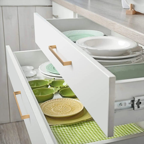 Open kitchen drawers with 10 Pack 6.3 Inch Square Cabinet Pulls In Champagne Bronze Gold Finish Sleek Zinc Alloy Kitchen Handles