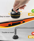Quick Release Thumb Screw Jeep Hard Top Fastener Kit for Wrangler JK, JL, Gladiator JT showing easy and trouble to install comparison