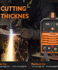 2 In 1 Plasma Cutter And MMA Welder With Large Digital Display 60A Plasma Cut 200A MMA Non High Frequency Non Touch Pilot Arc